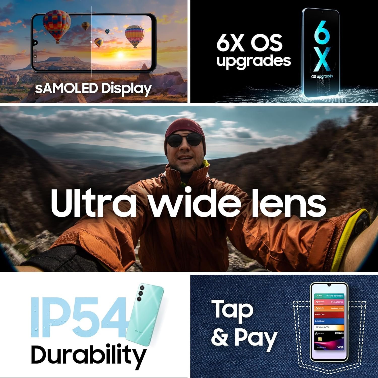 81ypj4chdfl. sl1500 1765482606 4709 Samsung Galaxy A16 5G (Gold, 8GB RAM, 128GB Storage) | AI | Circle to Search | Super AMOLED | 6.5 Inch Display | 50MP Triple Camera | IP54 Rated | 6 Times OS Upgrades