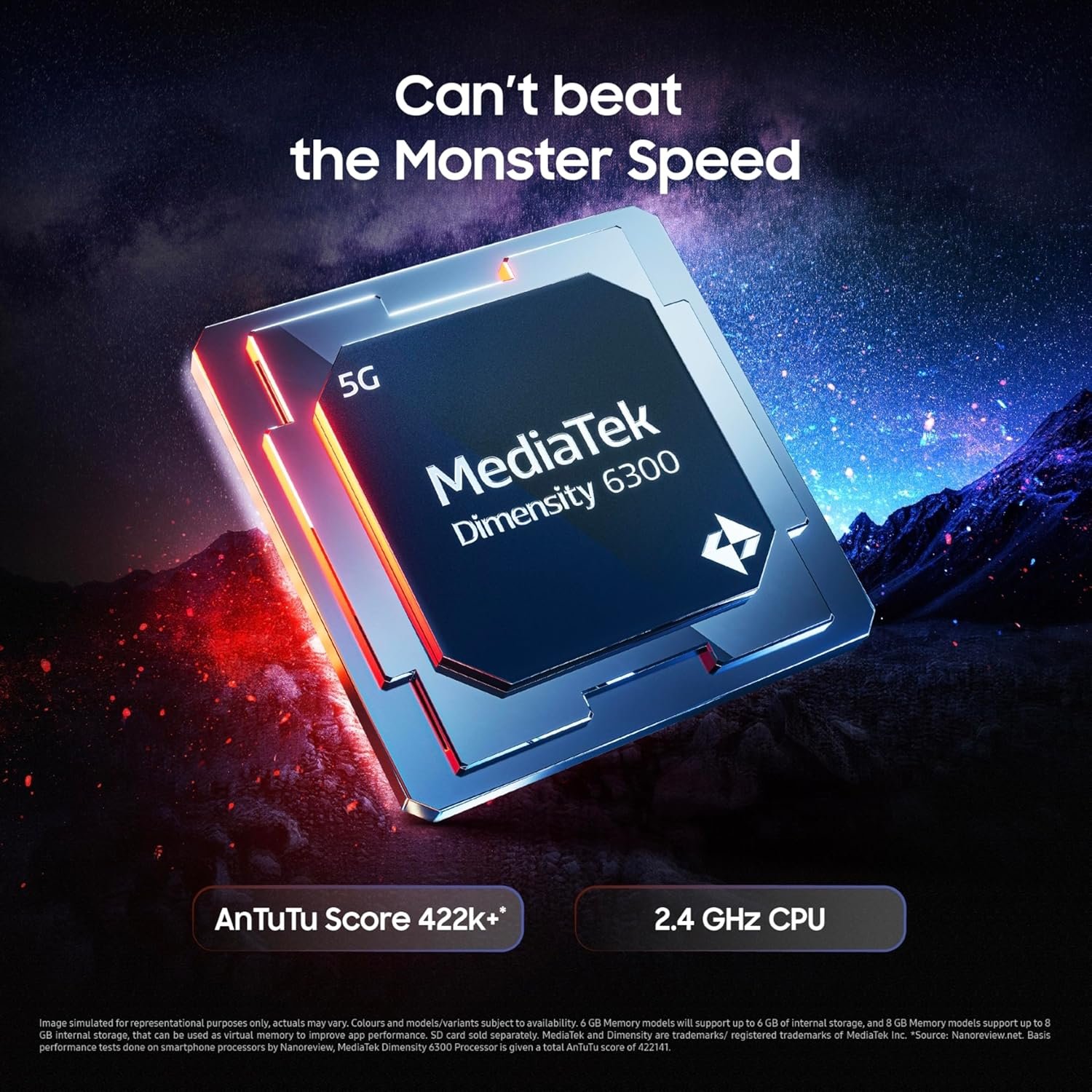 91qwdvmqrml. sl1500 1767128140 5723 Samsung Galaxy M16 5G (Thunder Black, 4GB RAM, 128 GB Storage) | MediaTek Dimensity 6300 | AnTuTu Score 422K+ | Super Amoled Display | AI | 25W Fast Charging | 6 Gen of OS Upgrades | Without Charger