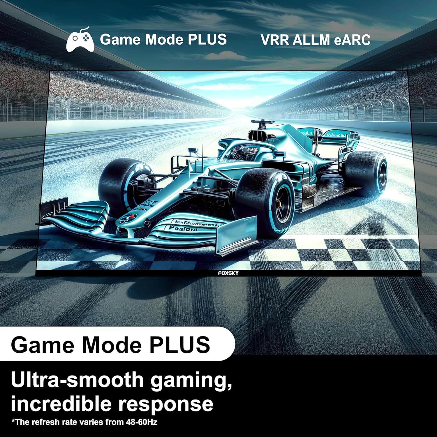 91rjlxg455l. sl1500 Foxsky 80 cm (32 inches) HD Ready Smart LED TV 32FS-VS (Black)