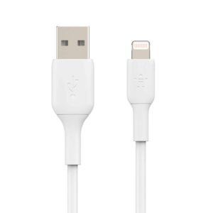 Belkin Apple Certified Lightning to USB A and Sync Cable for iPhone, iPad, Air Pods, 3.3 feet (1 meters) – White