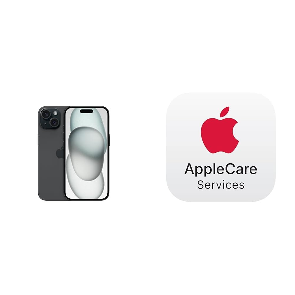 Apple iPhone 15 (128 GB) - Black with Protect+ with AppleCare Services Apple iPhone 15 (128 GB) - Black with Protect+ with AppleCare Services