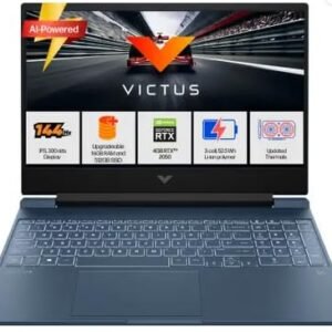 HP Victus AMD Ryzen 5 Hexa Core 8645HS - (16 GB/512 GB SSD/Windows 11 Home/4 GB Graphics/NVIDIA GeForce RTX 2050/144 Hz) fb3003AX Gaming Laptop (15.6 inch, Blue, 2.29 Kg, with MS Office)