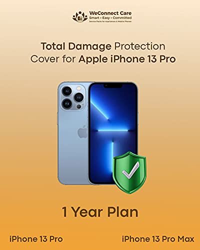 41z8msecyel WeConnect Care 1 Year Accident & Liquid Damage Protection Insurance Plan for Apple iPhone 13 Pro Price Rs.90001 to Rs.110000 (E Mail Delivery) iPhone 13 Pro Max