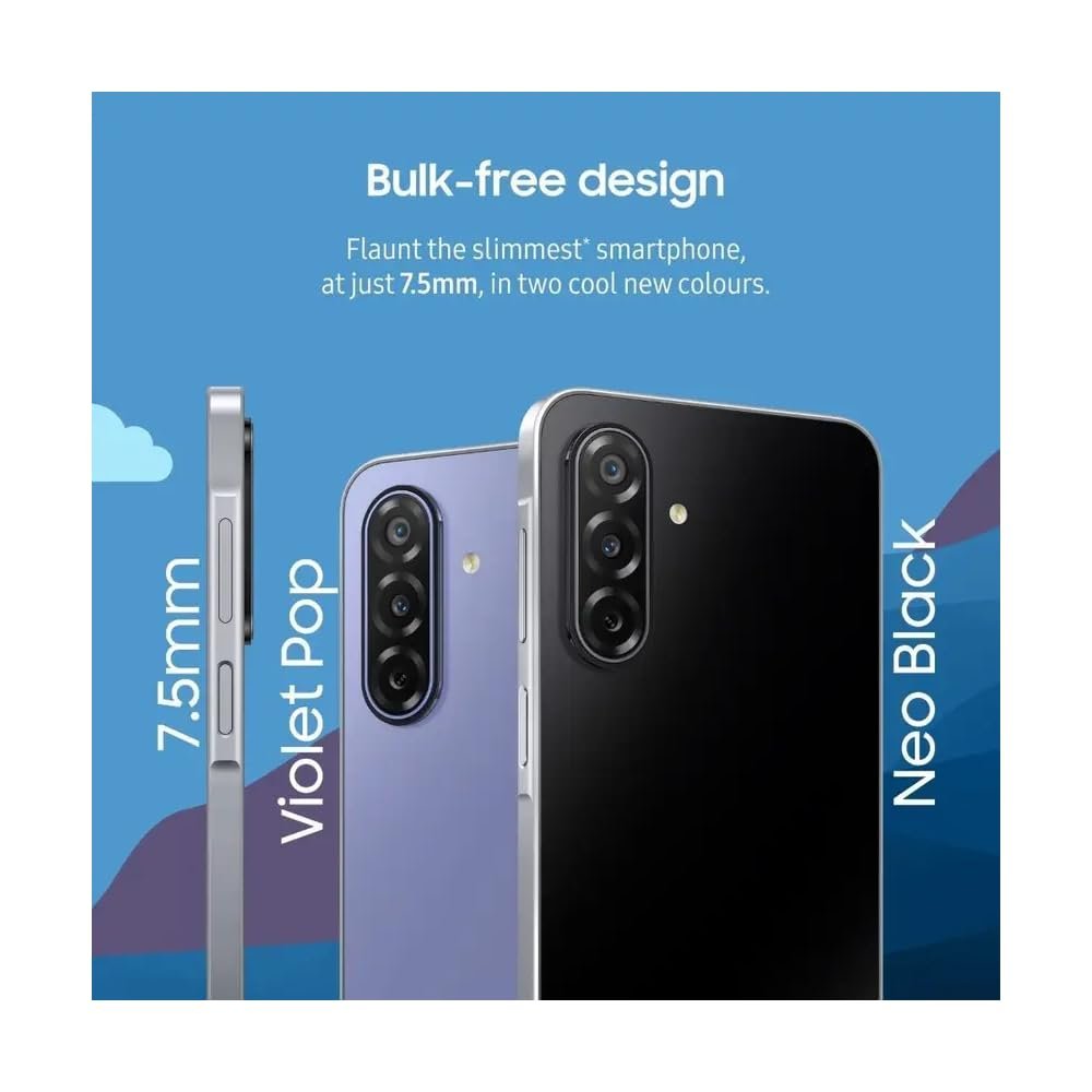 51082or9lpl. sl1000 Samsung Galaxy F17 5G (Violet Pop, 128 GB) (6 GB RAM)