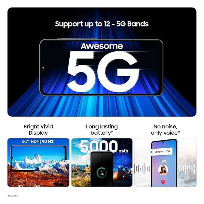 51ajnrdesl Samsung Galaxy A06 5G (Light Green, 4GB RAM, 128GB Storage)_with Other Offers