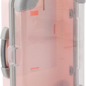 AURDIANT Toy Suitcase for Kids Pretend Play Travel with Rolling Wheels, Handle Luggage Role for Boys & Girls and use for Mini Trolley Suitcase Candy Box for Lashes and Candy