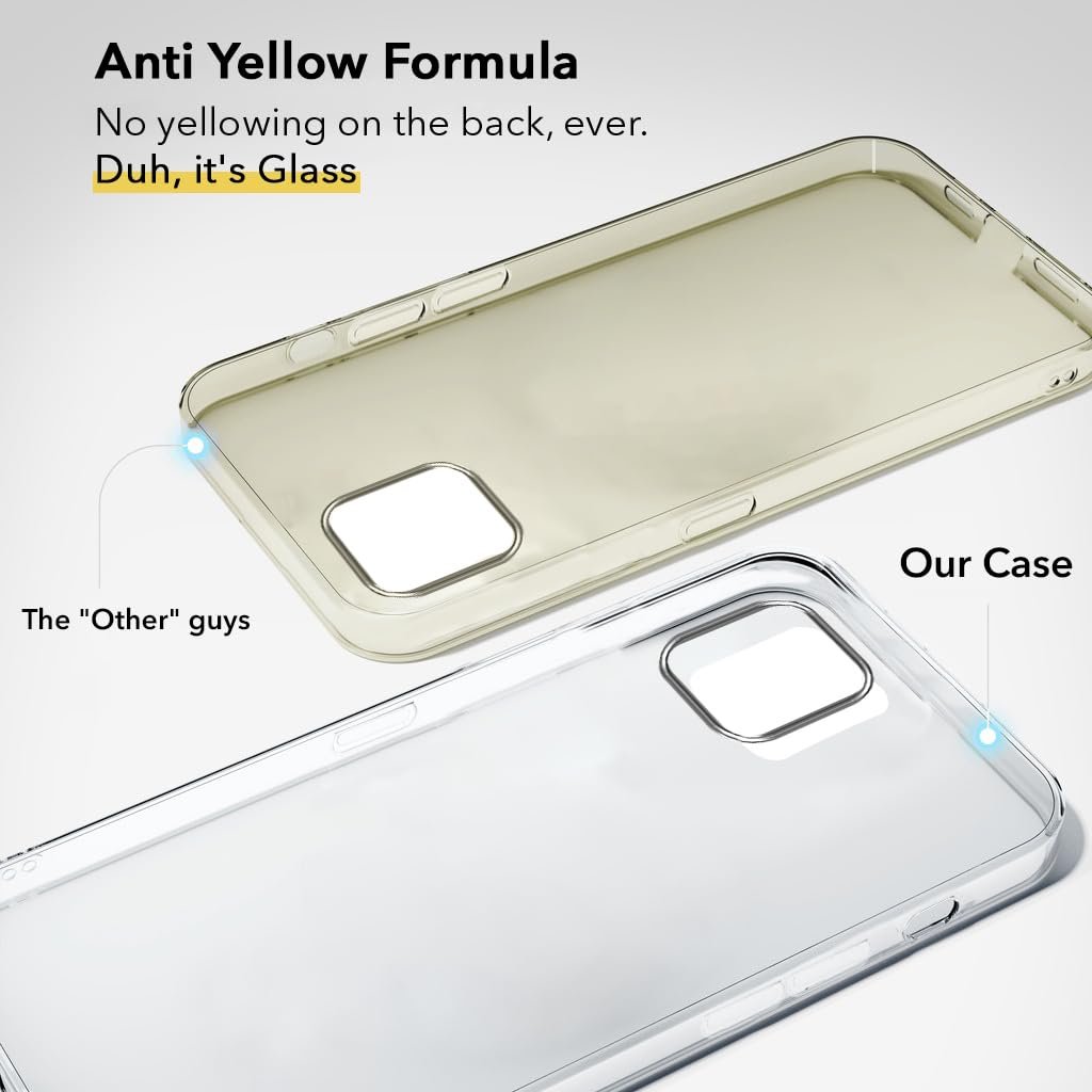 51bfuo3q54l. sl1024 Jkobi Lifetime Anti-Yellow Clear Back Cover Case for Apple iPhone 11 Pro (Sleek Hard Crystal | Shockproof and Camera Protection)