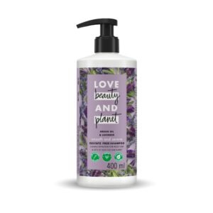 Love Beauty And Planet Argan Oil and Lavender Sulfate Free Smooth and Serene Shampoo|| No Parabens|| No Dyes|| 400ml