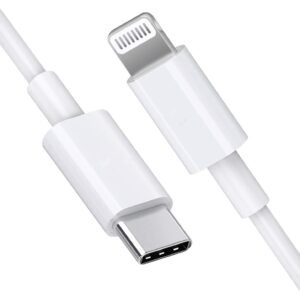MAK 20W Type C to Lightning Cable, Fast Charging Compatible with iPhone, iPad, Air Pods, 3.2 Feet (White, 1 Meters)