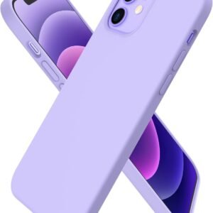 SNAPWAVE iPhone 12/12 pro Silicone Back Case | Shock Proof Design & Camera Protection | Premium Rubberised Apple iPhone 12/12 pro Cover (Microfiber Lining) | Ultra Smooth Silicone - Purple