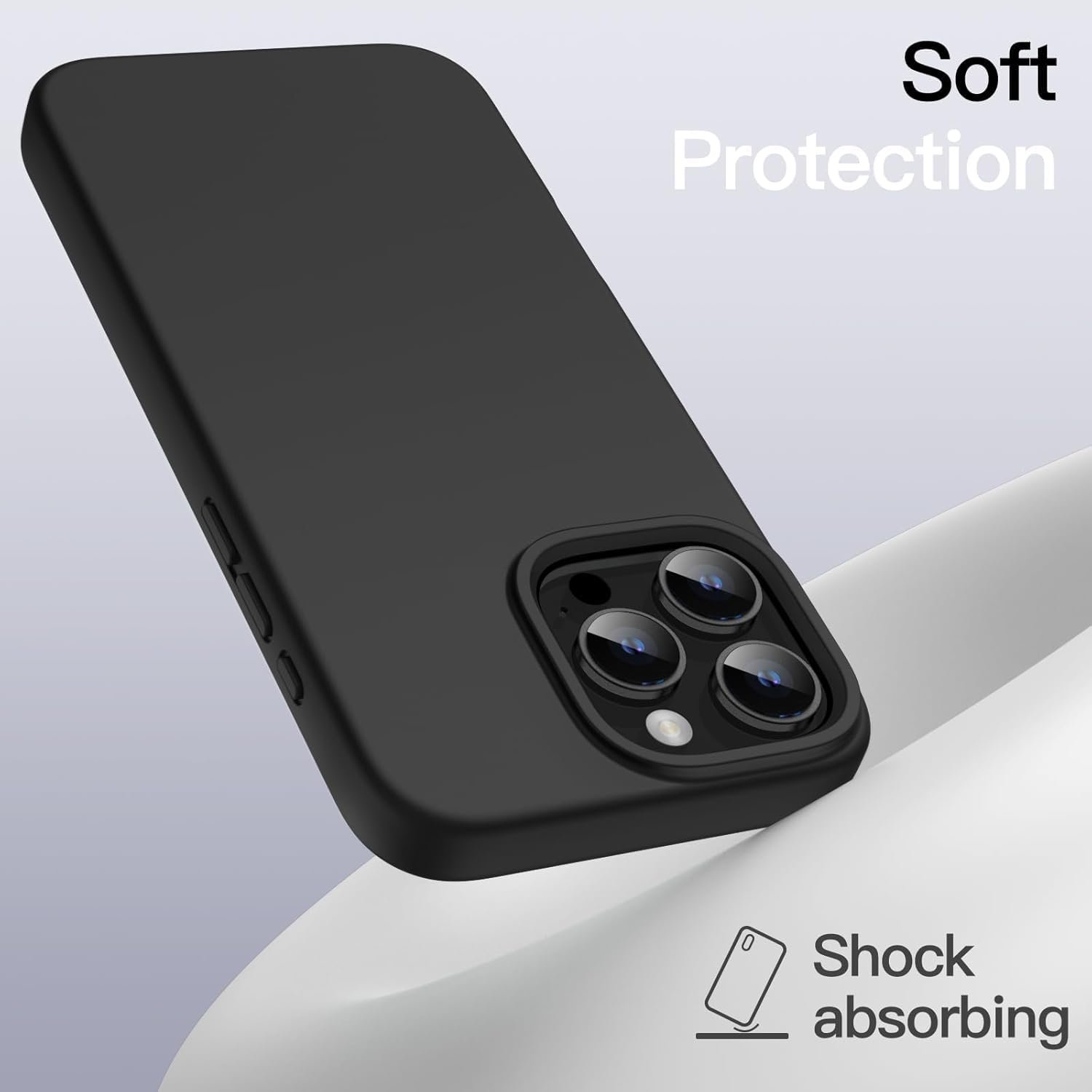 51daaxt0ejl. sl1500 iPhone 16 pro Max Silicone Back Case | Shock Proof Design & Camera Protection | Premium Rubberised Apple iPhone 16 pro Max Cover (Microfiber Lining) | Ultra Smooth Silicone – Black