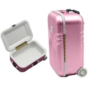 BabyMoon Mini Storage Travel Suitcase Accessories for Kids | Photography Props | Decoration– Pink