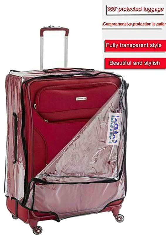 51fbsiarhol 26 PVC Zippered Suitcase Cover Durable Dust Proof Anti-Scratch Travel Bags Cover Case for Wheeled Luggage Soft/Nylon Trolley Bag Pack of 1 (61X46X32cms)