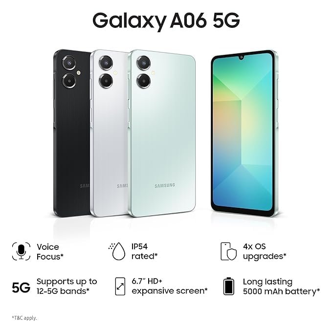51gubcitial Samsung Galaxy A06 5G (Light Green, 4GB RAM, 128GB Storage)_with Other Offers