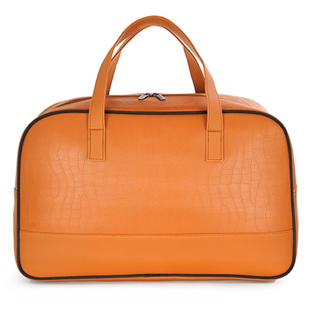 51ivcghyxxl. sl1080 Nautica Duffle Bag for Travel|Stylish Leatherette Cabin Luggage| Compact and Comfortable for Travelling|for Weekend Trip & Gym Duffle Bag |Suitable for Men and Women, 25 L, Tan