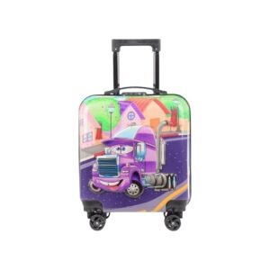 Wise Guys Trolley Luggage Bag for Girls Kids Children Trolley Bag Lightweight Waterproof Suitcase Luggage Bag Compact 360 Wheel Cabin 18 Inch (Train)