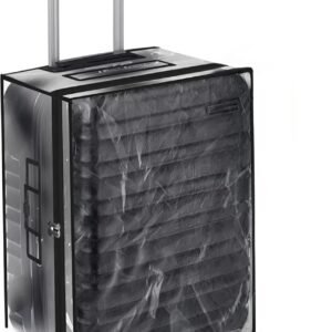 32" PVC Zippered Suitcase Cover Durable Dust Proof Anti-Scratch Travel Bags Cover Case for Wheeled Luggage Hard/PolycarbonateTrolley Bag Pack of 1 (74x53x37cm)