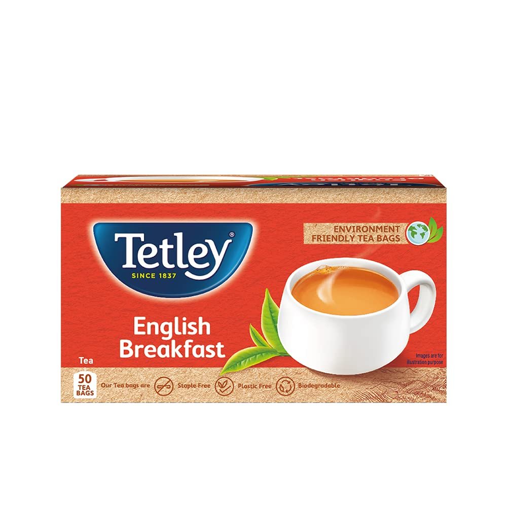 Tetley | English Breakfast Tea | Black Tea |50 Tea Bags Tetley | English Breakfast Tea | Black Tea |50 Tea Bags