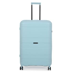 it luggage Momentous Sky Blue Large-28 inches Expandable Polypropylene Hardsided with TSA Lock & Wet Pouch Inside 8 Wheel Trolley Bag