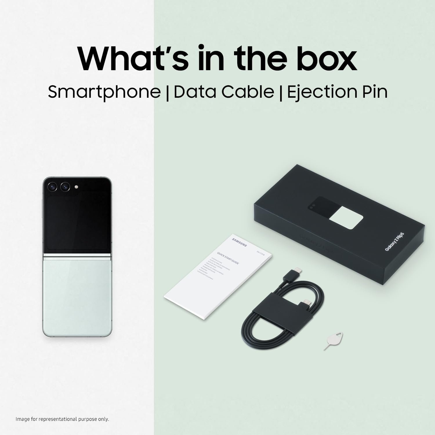 61jyfkgrchl. sl1500 1767644966 5315 Samsung Galaxy Z Flip5 (Lavender, 8GB RAM, 256GB Storage) Without Offer