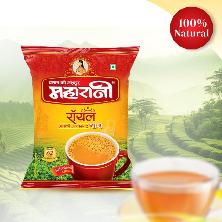 61tostrrdl MAHARANI Royal Tea – 1 KG Strong Flavored Taste | Excellent Experience | Special Blend from Finest Tea Gardens of Assam | Rich & Aromatic Chai | Refreshing Taste | All Natural Ingredients
