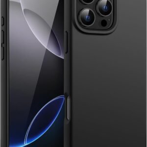 iPhone 16 pro Max Silicone Back Case | Shock Proof Design & Camera Protection | Premium Rubberised Apple iPhone 16 pro Max Cover (Microfiber Lining) | Ultra Smooth Silicone - Black