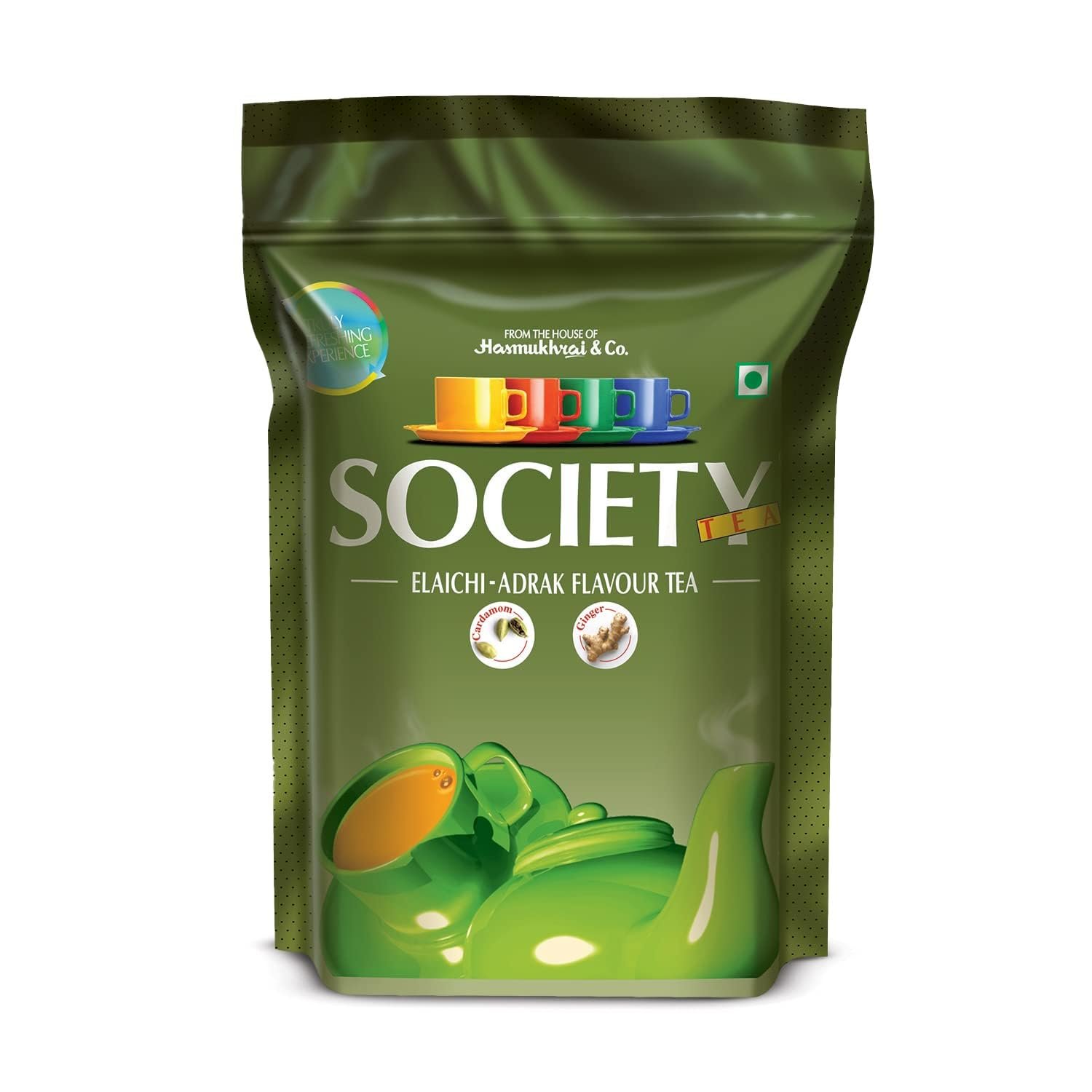Society Elaichi Adrak Chai | 250 g Pouch | Pack of 1 | Society Tea | Ginger & Cardamom | Refreshing & Tasteful | All Natural Ingredients | No preservatives Society Elaichi Adrak Chai | 250 g Pouch | Pack of 1 | Society Tea | Ginger & Cardamom | Refreshing & Tasteful | All Natural Ingredients | No preservatives