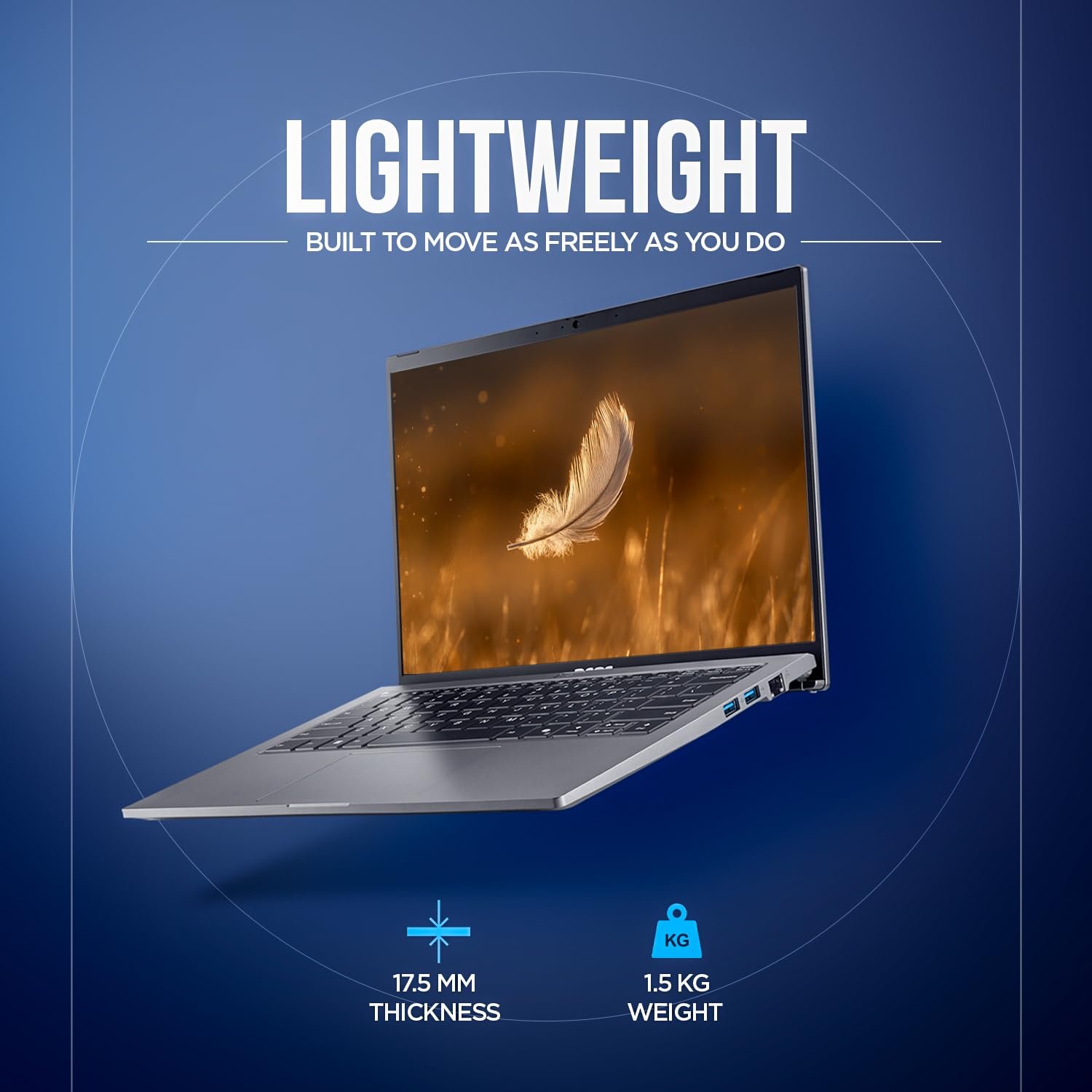 61camii6dl. sl1500 acer Aspire Go 14, Intel Core Ultra 5 125H (14th Gen),16GB DDR5 RAM/512GB SSD, WUXGA IPS, 14.0/35.56 cm, Win 11, MS Office, Steel Gray, 1.5 kg, AG14-71M,Backlit Keyboard, AI Powered Premium Laptop