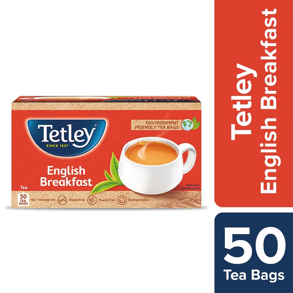61cxdh4ugol. sl1000 Tetley | English Breakfast Tea | Black Tea |50 Tea Bags