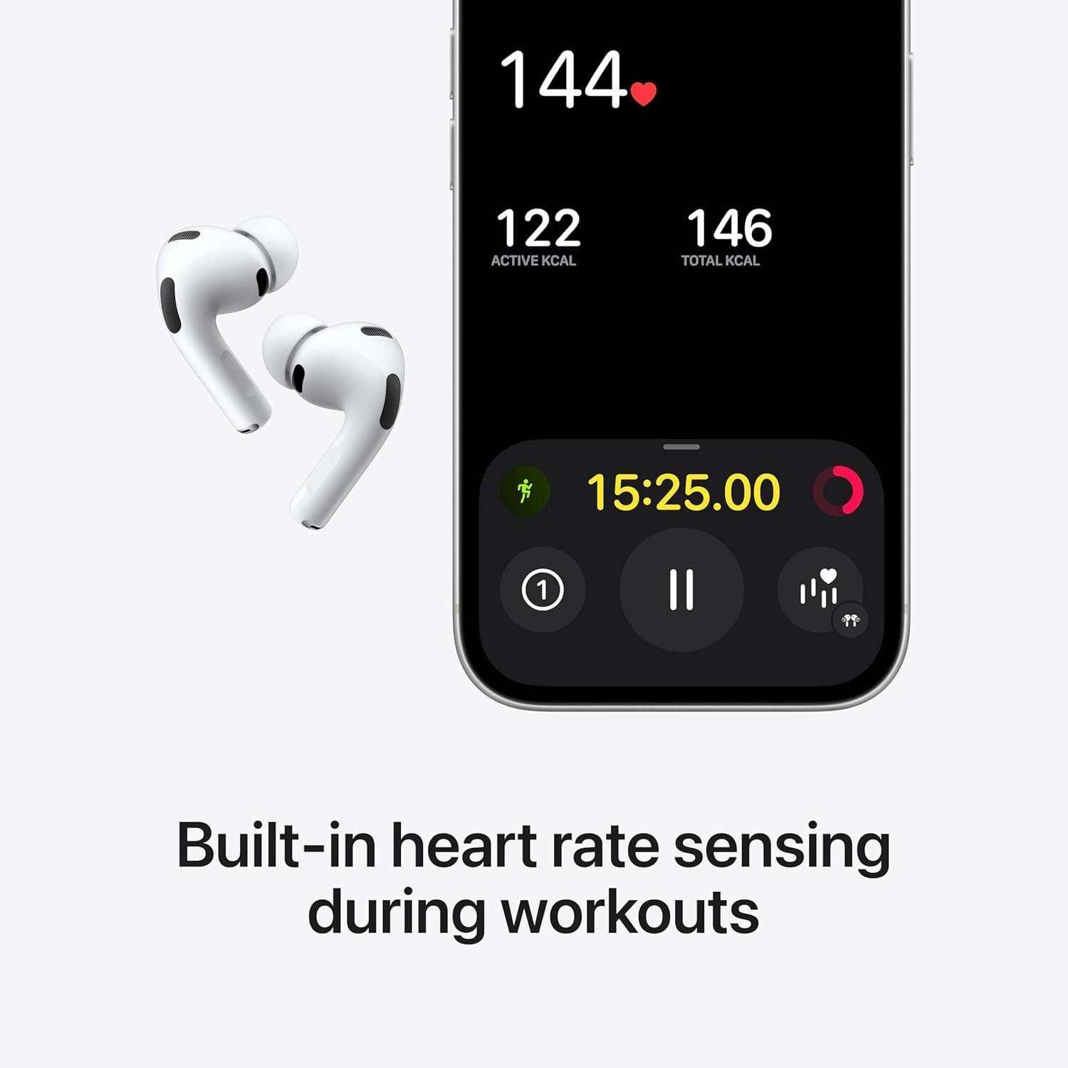 61cn6szj1l. sl1500 Apple AirPods Pro 3 Wireless Earbuds, Active Noise Cancellation, Live Translation, Heart Rate Sensing, Bluetooth Headphones, Spatial Audio, High-Fidelity Sound, USB-C Charging