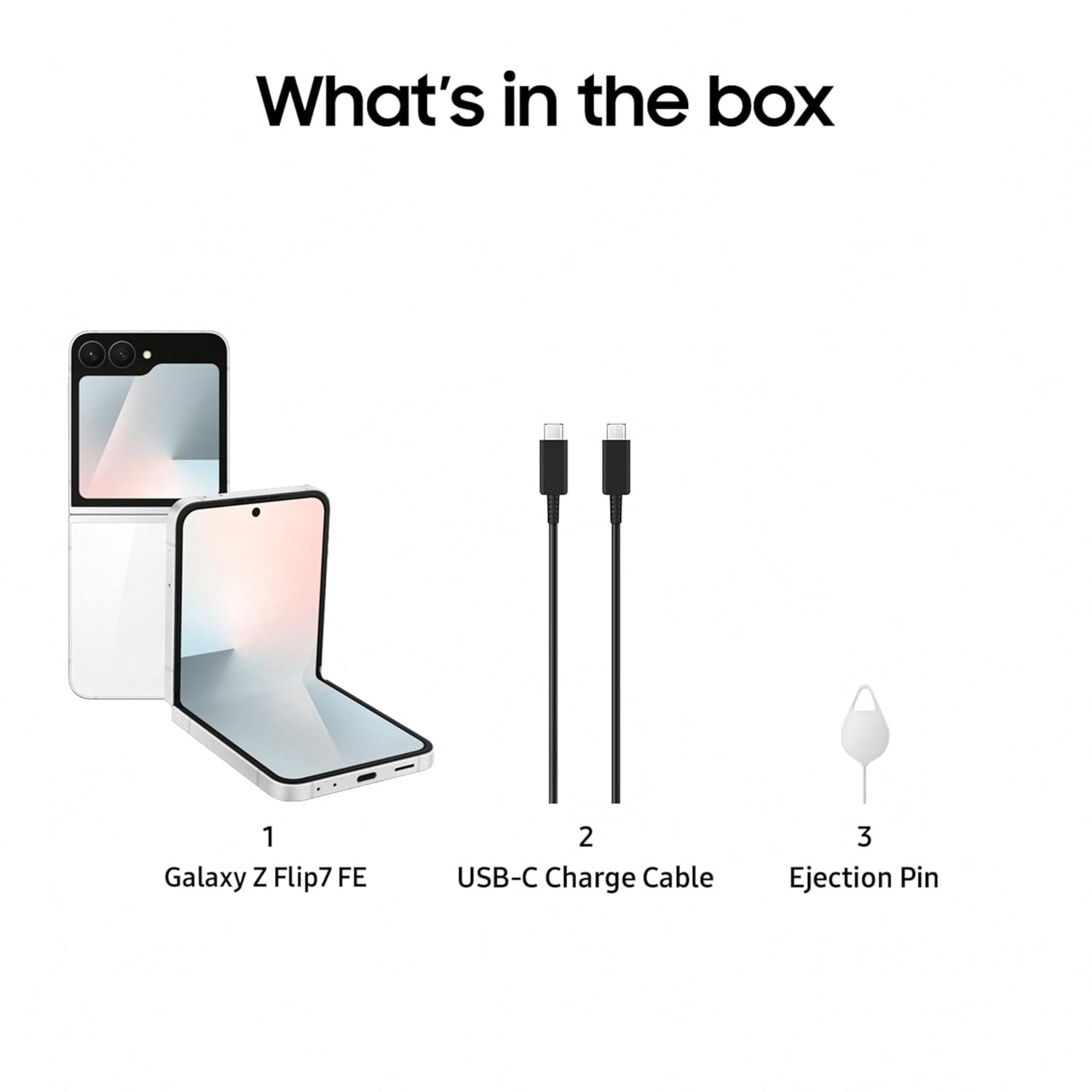 61l8moo6nel. sl1500 1768695503 5538 Samsung Galaxy Z Flip7 FE 5G Smartphone with Galaxy AI (White, 8GB RAM, 256GB Storage), Ultra Sleek Compact Design, 50MP High-Resolution FlexCam, Long-Lasting 4000 mAh Battery, All-New One UI 8