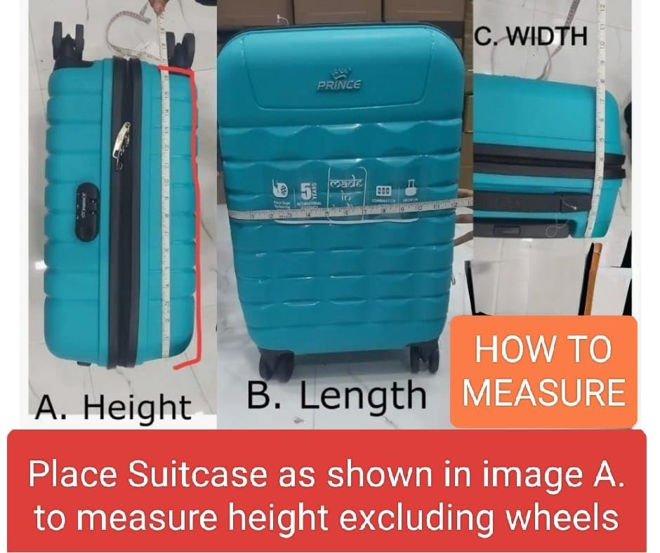 61pbqzbpzll 1767568825 6675 26 PVC Zippered Suitcase Cover Durable Dust Proof Anti-Scratch Travel Bags Cover Case for Wheeled Luggage Soft/Nylon Trolley Bag Pack of 1 (61X46X32cms)