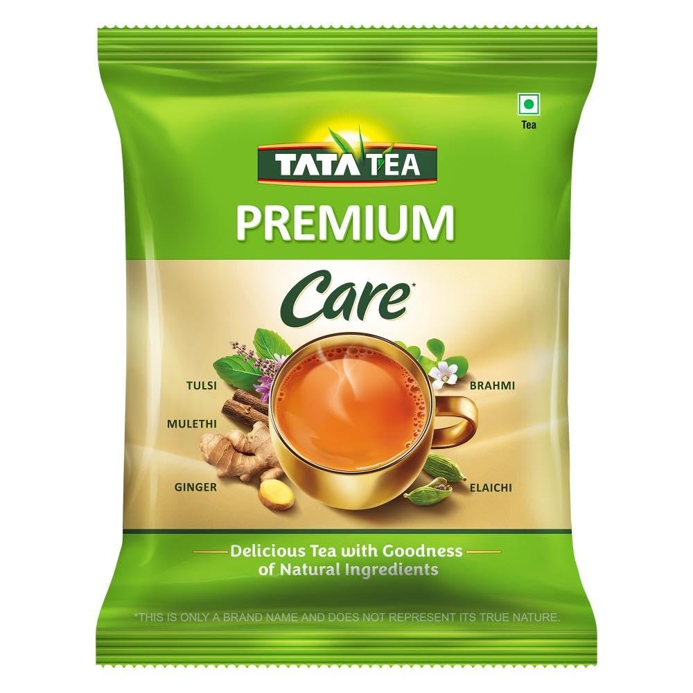 Tata Tea Premium Care 500g Black Tea, Delicious Tea with Goodness of Tulsi, Mulethi, Ginger, Brahmi & Elaichi, Trusted Quality, Loose Leaves Tata Tea Premium Care 500g Black Tea, Delicious Tea with Goodness of Tulsi, Mulethi, Ginger, Brahmi & Elaichi, Trusted Quality, Loose Leaves