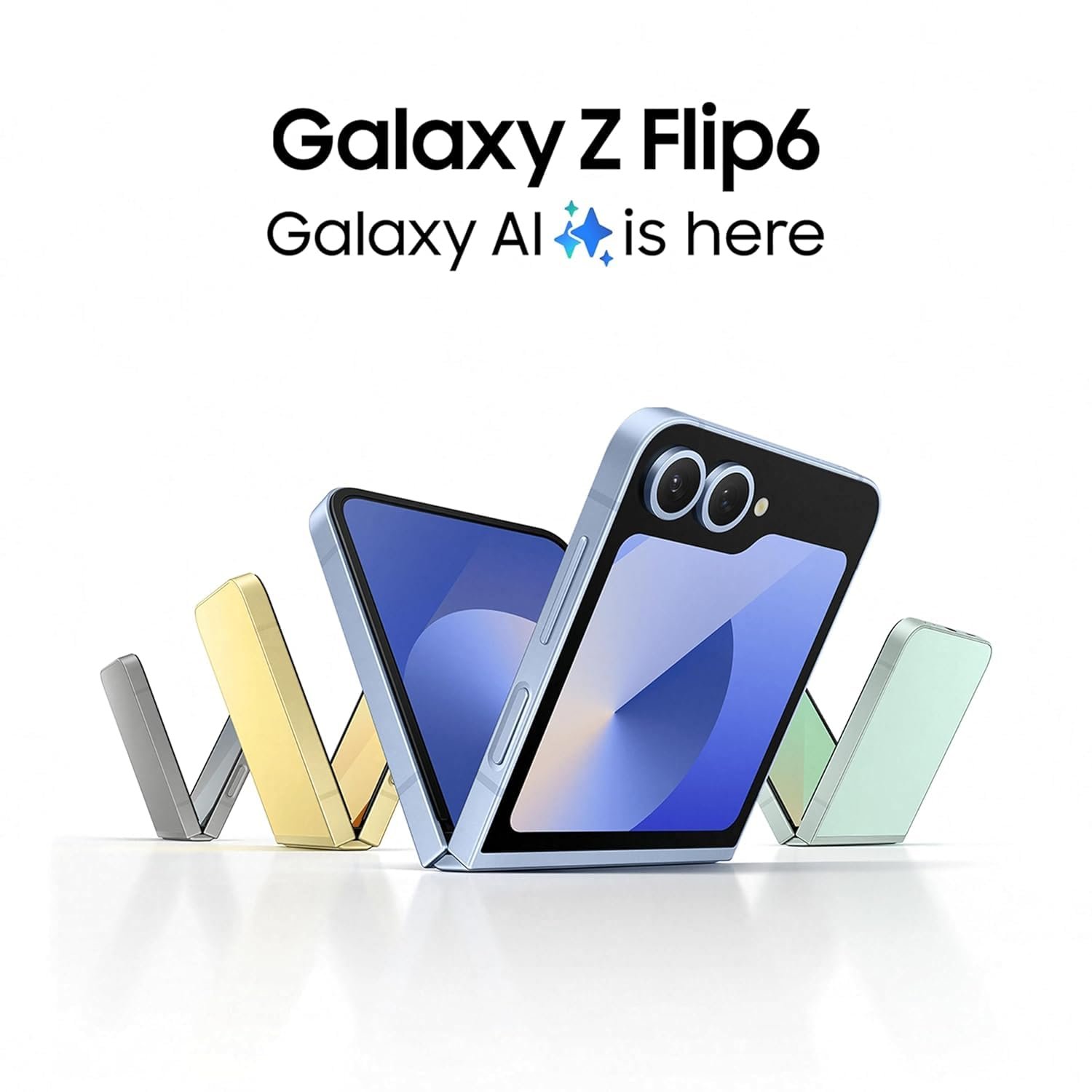 61thinryjl. sl1500 1 Samsung Galaxy Z Flip6 5G AI Smartphone (Silver Shadow, 12GB RAM, 256GB Storage) with Other Offers