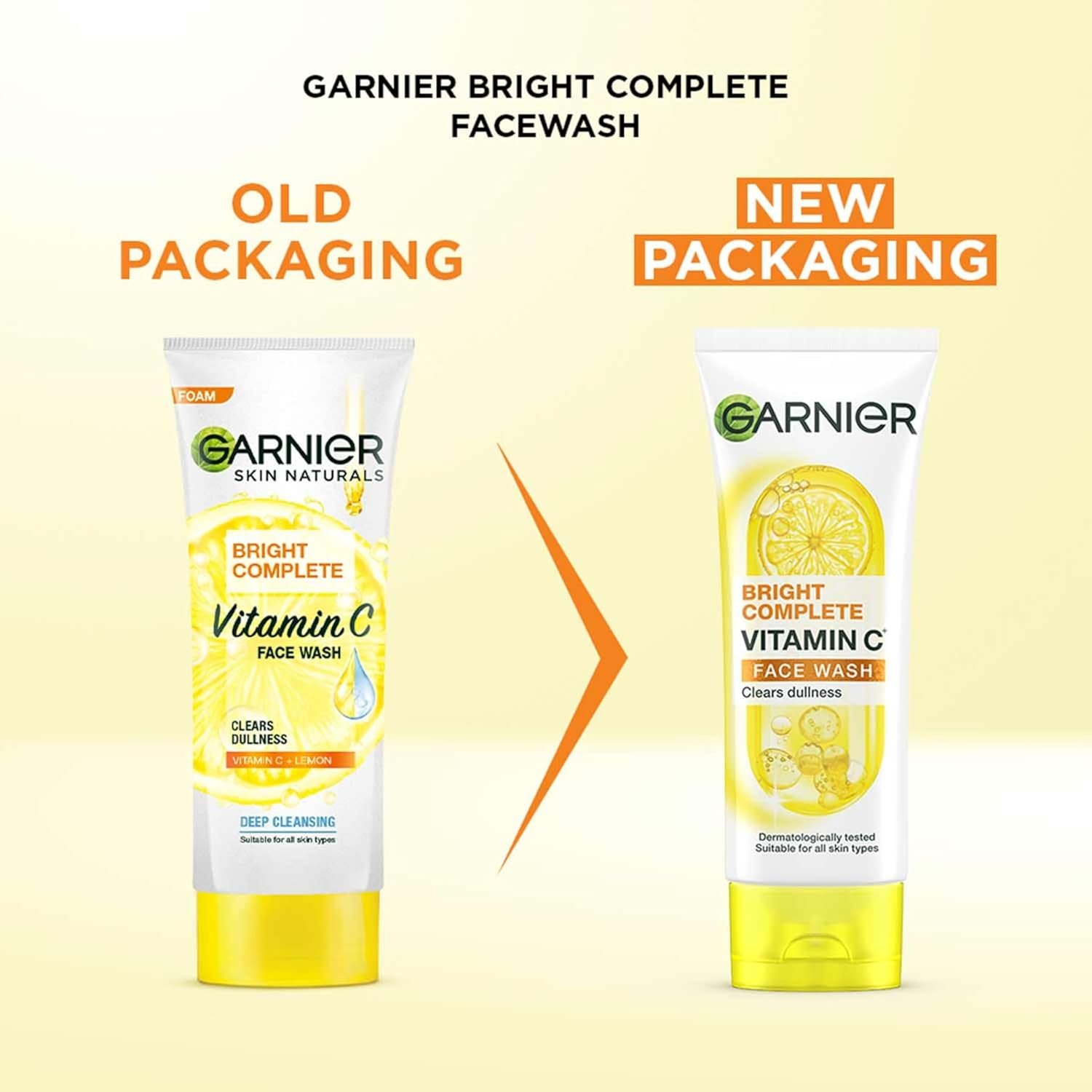 71 iwk m2jl. sl1500 Garnier Skin Naturals, Facewash, Cleansing and Brightening, Bright Complete, 100 g