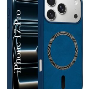 Jkobi Leather Finish Back Cover Case for Apple iPhone 17 Pro (MagSafe Compatible Wireless Charging | Soft Touch | Camera Bump Protection)