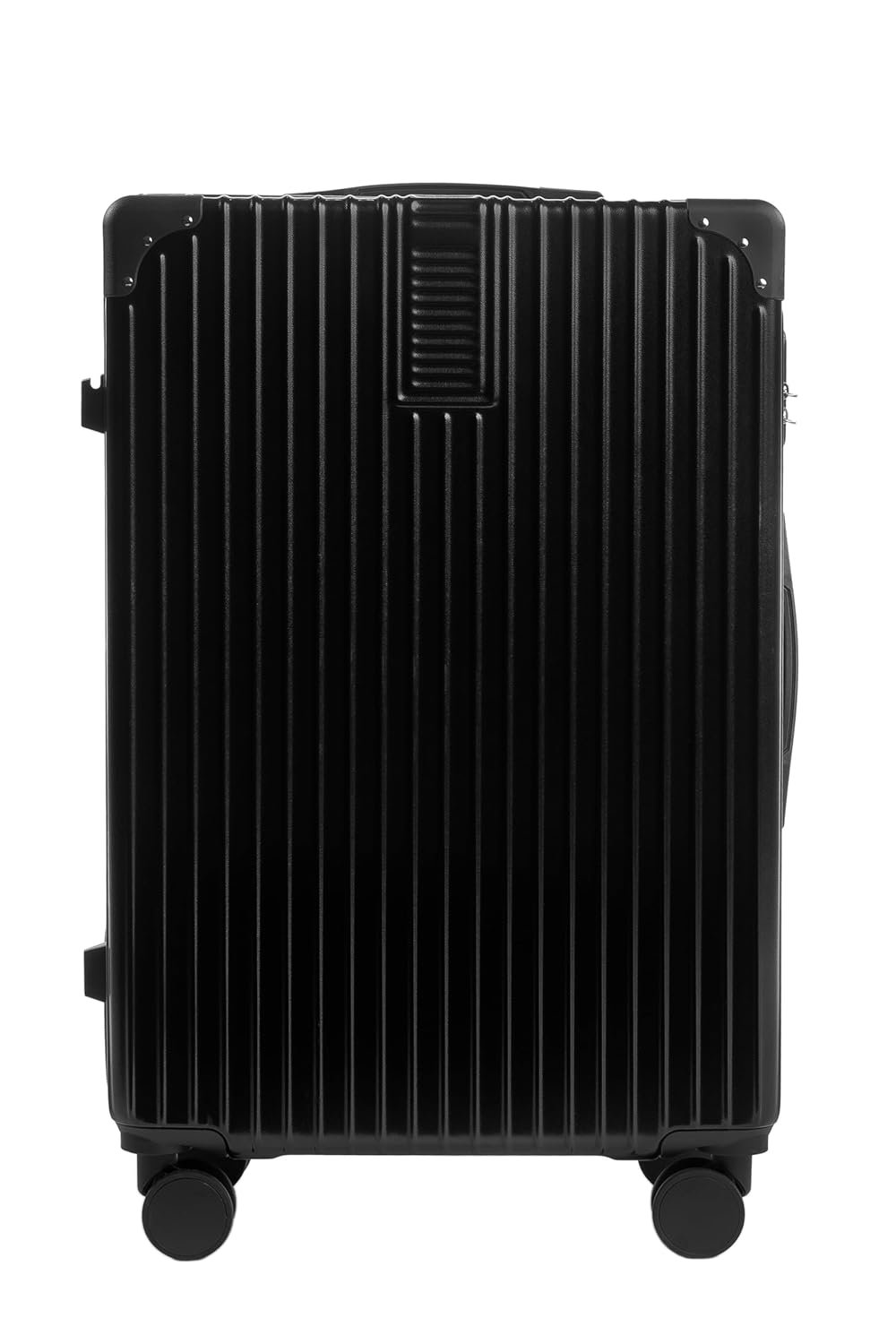 7189yppr3ll. sl1500 PYB Turismo – Suitcase Trolley Bag, Detachable Vanity/Makeup/toiletries Bag, Anti-Theft Lock, Anticollision Corners, Noiseless 360° Rotating 8 Wheels (Black, Cabin 20 inch)