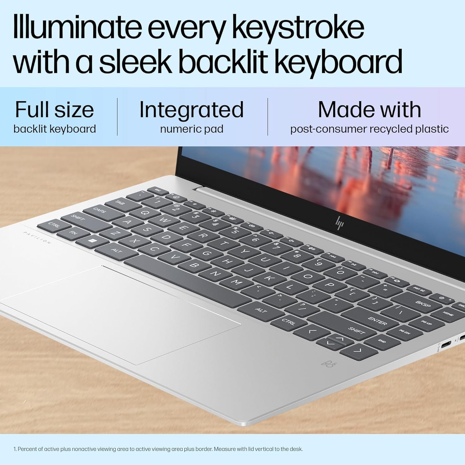 718d gzezrl. sl1500 HP Pavilion Plus, Intel Core i5-1335U-13th Gen Laptop, (16GB LPDDR5x,512GB SSD),IPS, 300 nits, 14(35.6cm) 2K,Win 11, M365 Basic(1yr), Office Home 24, Silver,1.38kg, 5MP Camera w/Shutter, ew0107TU