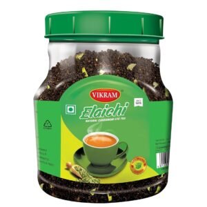 VIKRAM Elaichi CTC Tea | 100% Natural Ground Cardamom blended with Assam Tea | Flavorful, and Aromatic Blend Perfect for a Bold and Refreshing Brew | Premium Black Powder | No Added Essence - 750 gram