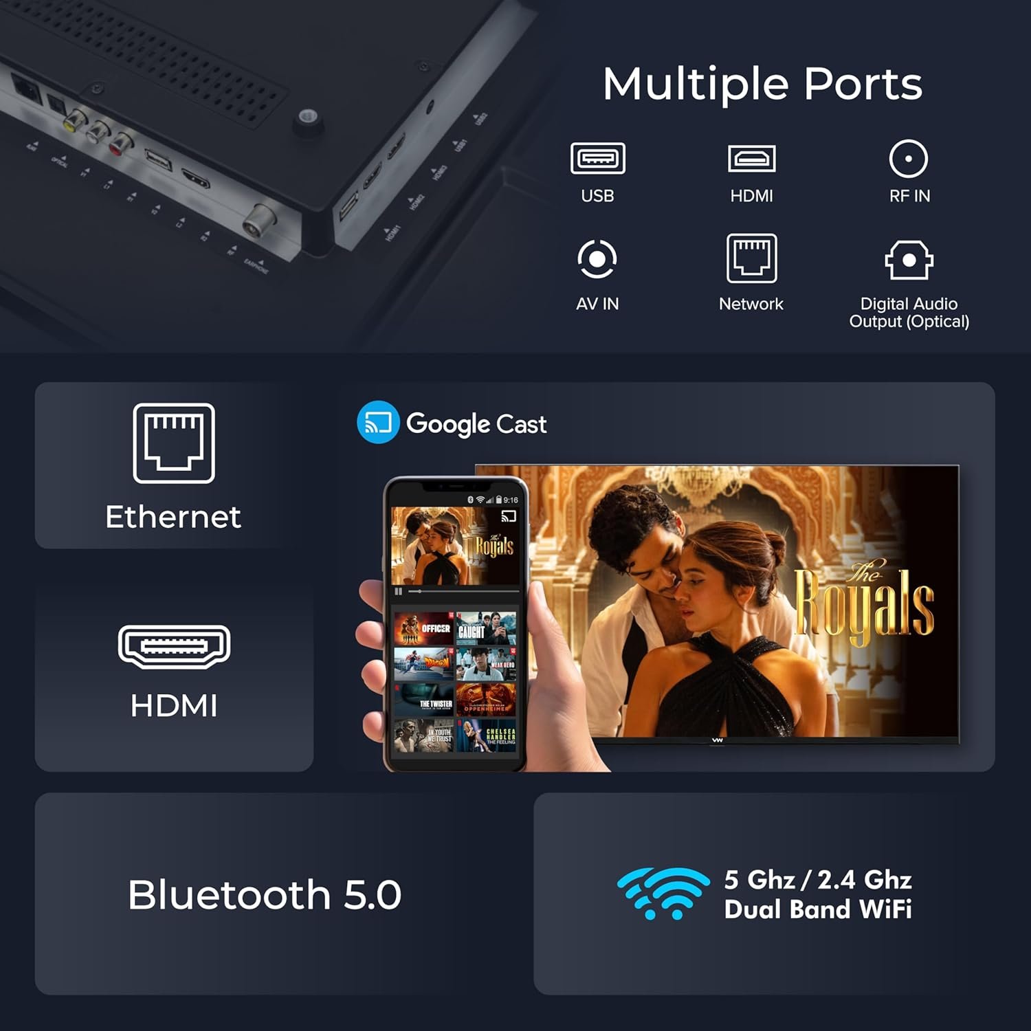 71ob2lftwrl. sl1500 1767934296 5272 VW 165 cm (65 inches) Pro Series 4K Ultra HD Smart QLED Google TV VW65GQ1