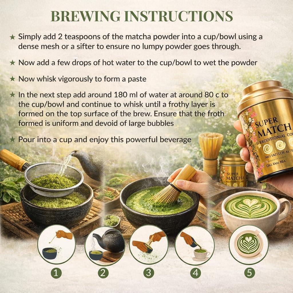 71ofsb7w1wl. sl1024 Sancha Tea Boutique Daily Matcha Green Tea Powder | Premium Grade from Shizuoka Japan | Antioxidant-Rich Superfood | 50g Fine Green Tea Powder for Lattes & Smoothies