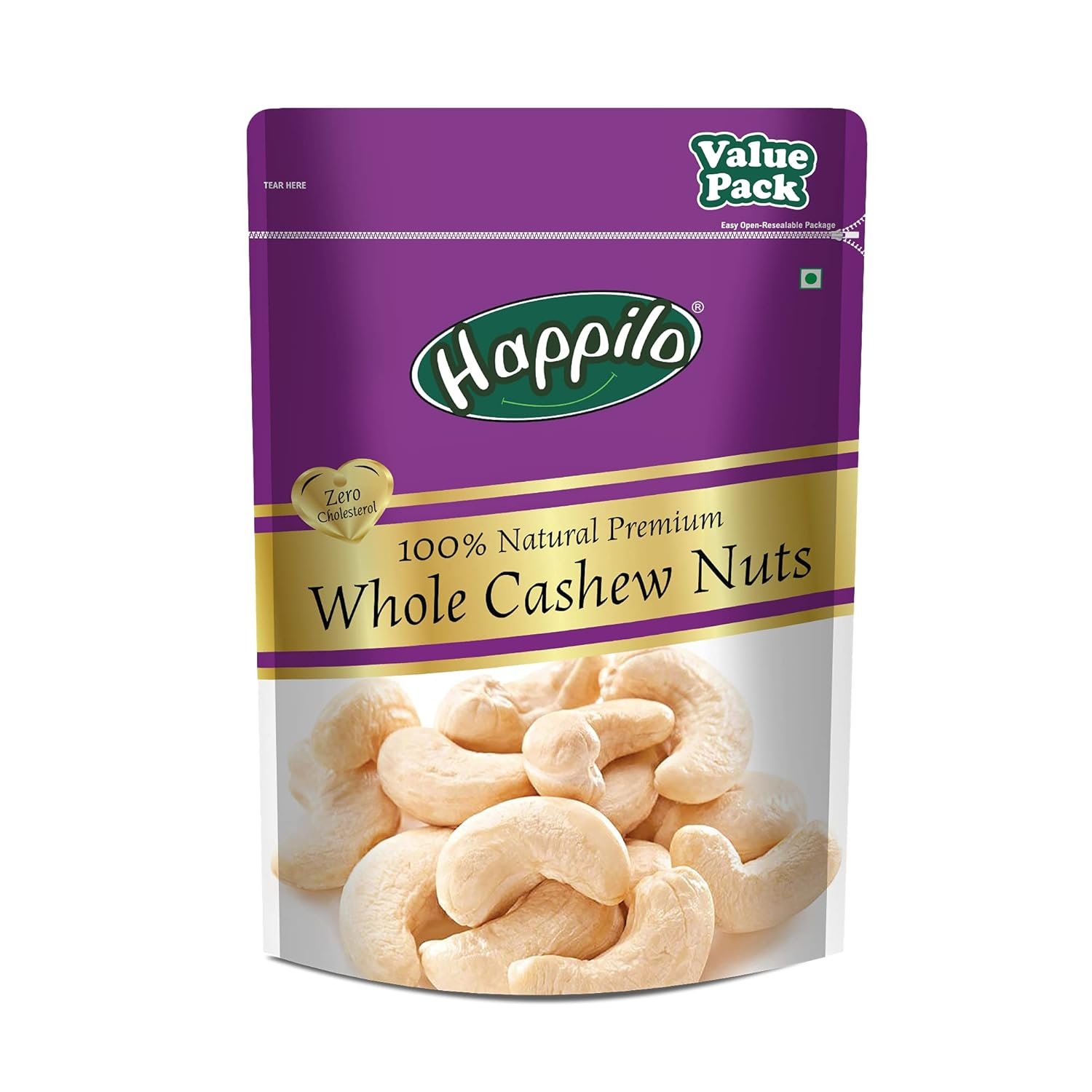 71p2ioaii9l. sl1500 Happilo 100% Natural Premium Whole Cashews Value Pack Pouch, 500 g & Premium 100% Natural Californian Walnut Kernels,Dried,200g