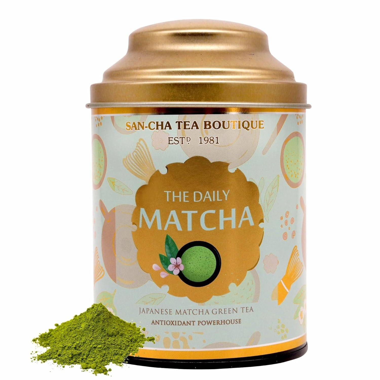 Sancha Tea Boutique Daily Matcha Green Tea Powder | Premium Grade from Shizuoka Japan | Antioxidant-Rich Superfood | 50g Fine Green Tea Powder for Lattes & Smoothies Sancha Tea Boutique Daily Matcha Green Tea Powder | Premium Grade from Shizuoka Japan | Antioxidant-Rich Superfood | 50g Fine Green Tea Powder for Lattes & Smoothies