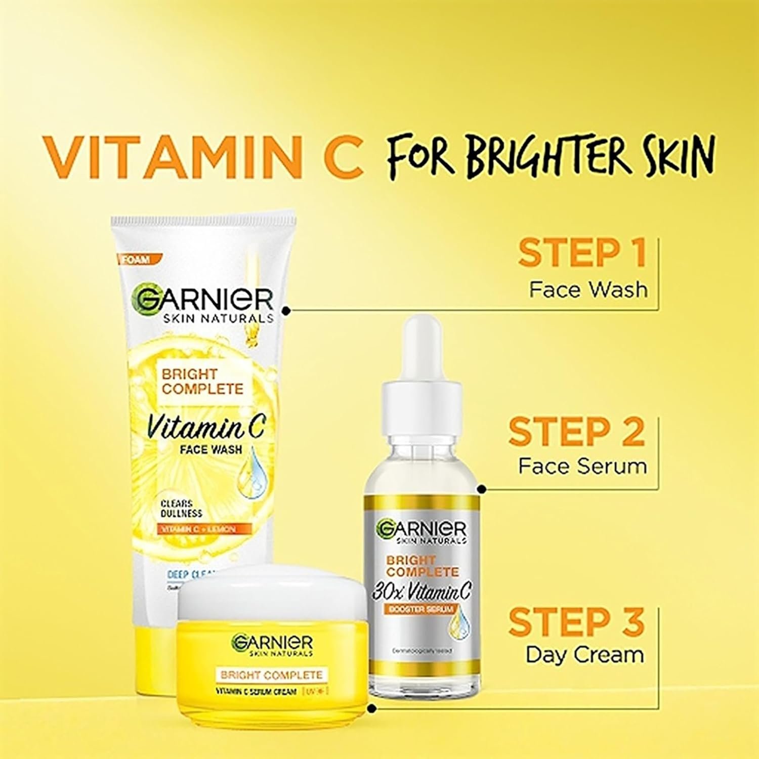 71bgsnwodcl. sl1500 Garnier Skin Naturals, Facewash, Cleansing and Brightening, Bright Complete, 100 g