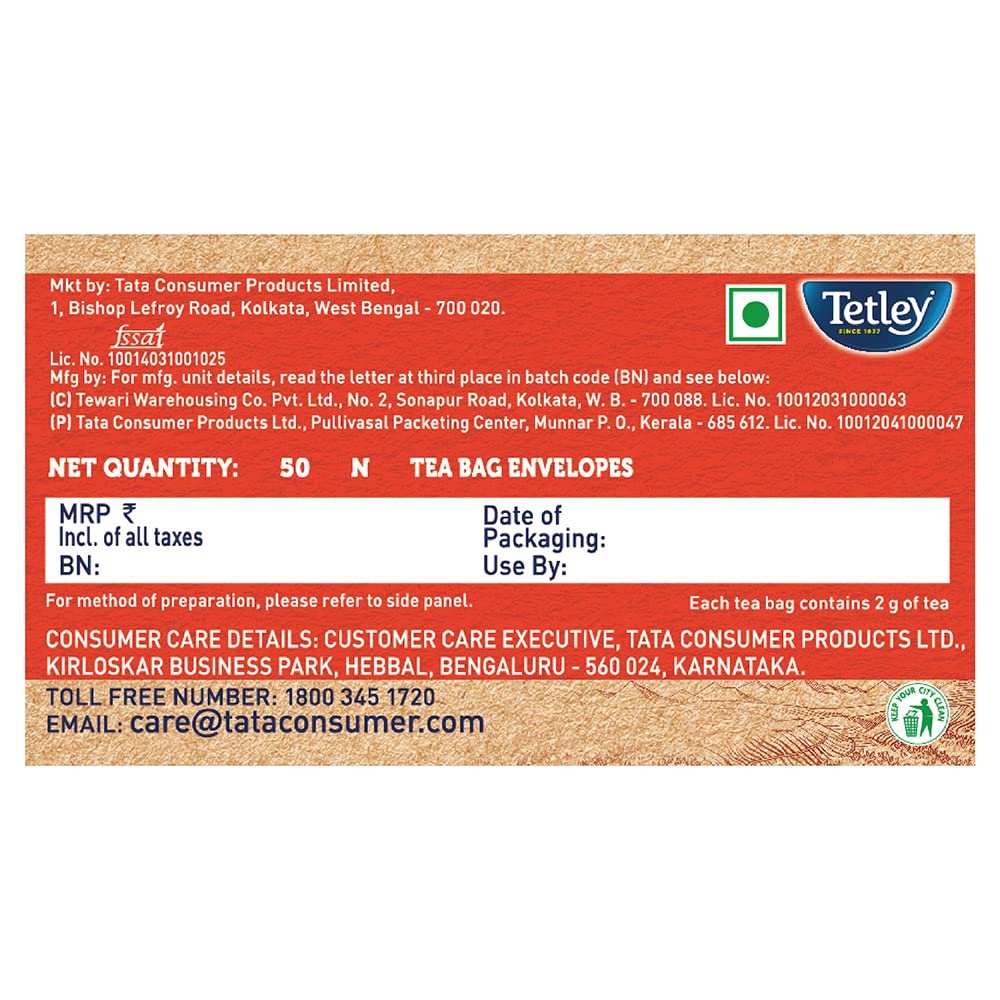 71dirwoowl. sl1000 Tetley | English Breakfast Tea | Black Tea |50 Tea Bags