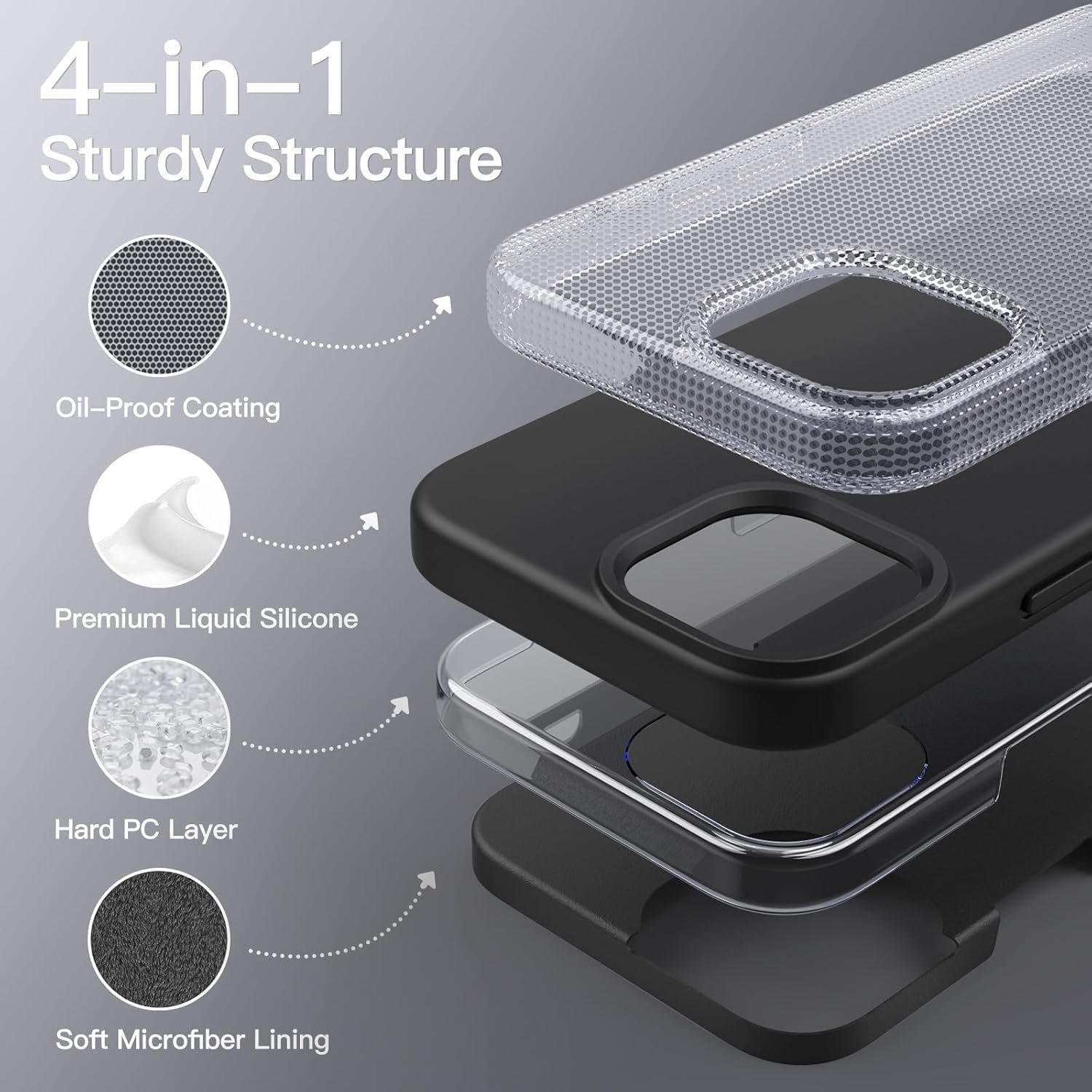 71mz9ittbil. sl1500 iPhone 15 Silicone Back Case | Shock Proof Design & Camera Protection | Premium Rubberised Apple iPhone 15 Cover (Microfiber Lining) | Ultra Smooth Silicone – Black