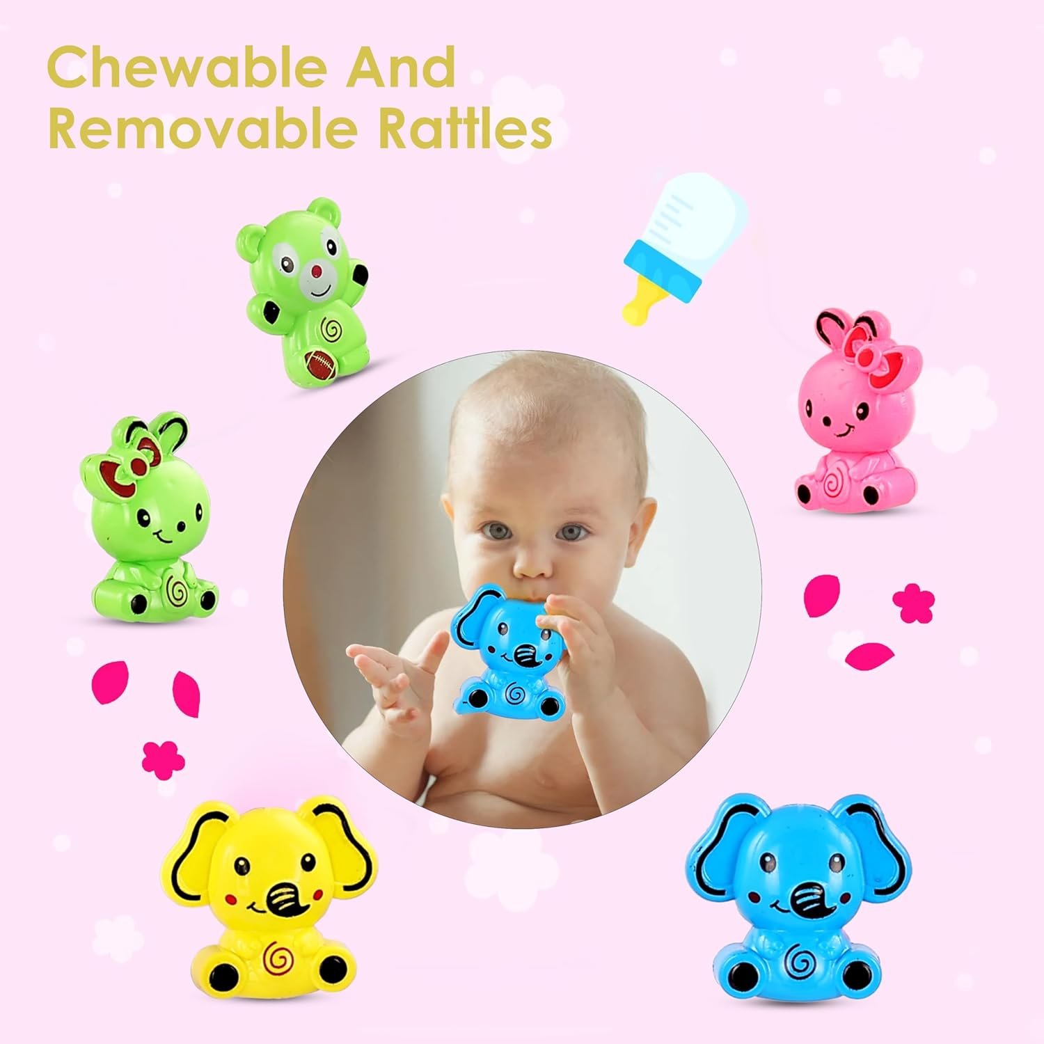 71nefwgwvjl. sl1500 BabyGo Rotating Giraffe Musical Crib Cot Mobile | Hanging Jhoomer Rattle Toy for Baby Cradle, Infant Bed & Nursery Decoration | Newborn Soothing & Early Development Toy (Yellow)