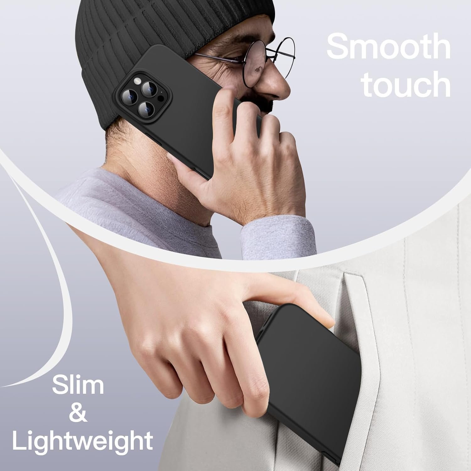 71pwkhonb l. sl1500 iPhone 16 pro Max Silicone Back Case | Shock Proof Design & Camera Protection | Premium Rubberised Apple iPhone 16 pro Max Cover (Microfiber Lining) | Ultra Smooth Silicone – Black