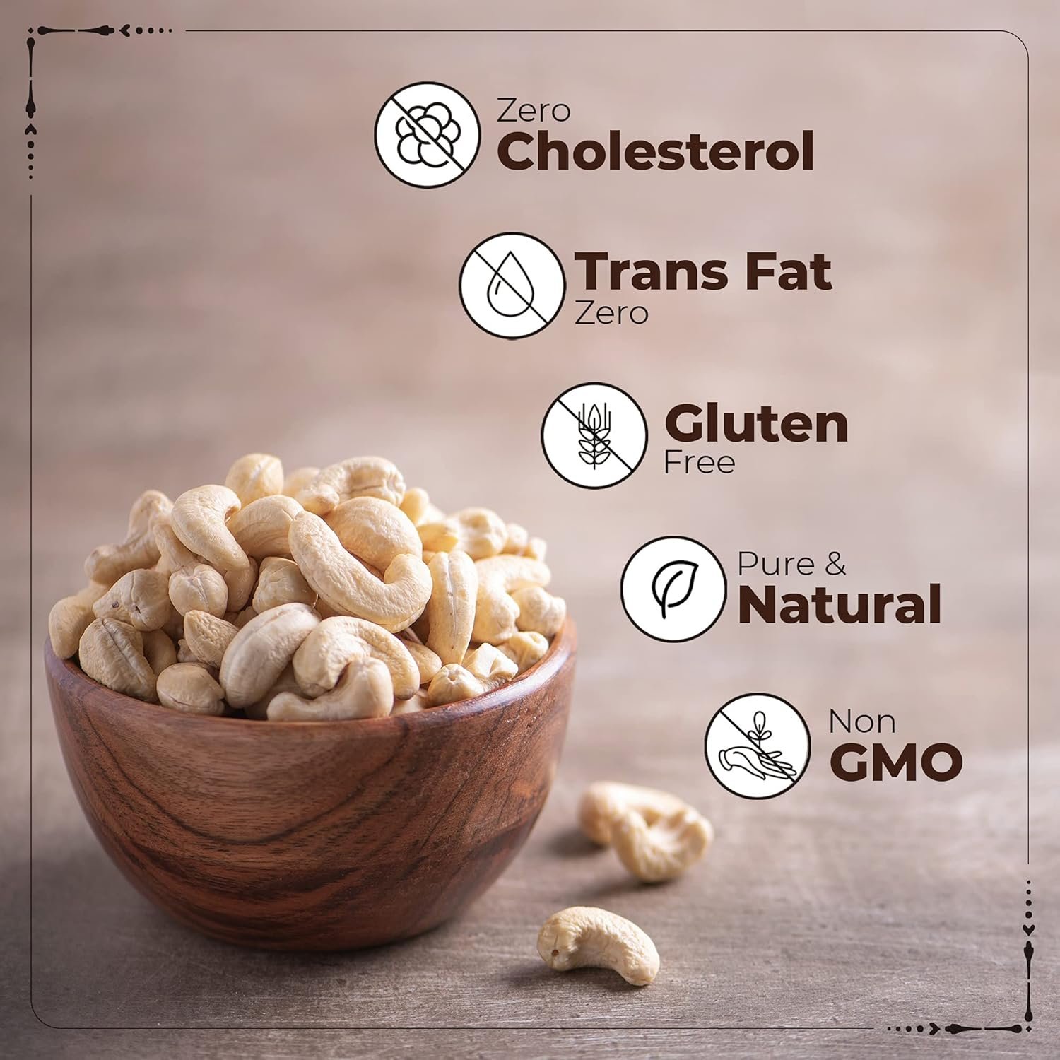 71wup1ctx1s. sl1500 1768062915 5836 Happilo 100% Natural Premium Whole Cashews Value Pack Pouch, 500 g & Premium 100% Natural Californian Walnut Kernels,Dried,200g