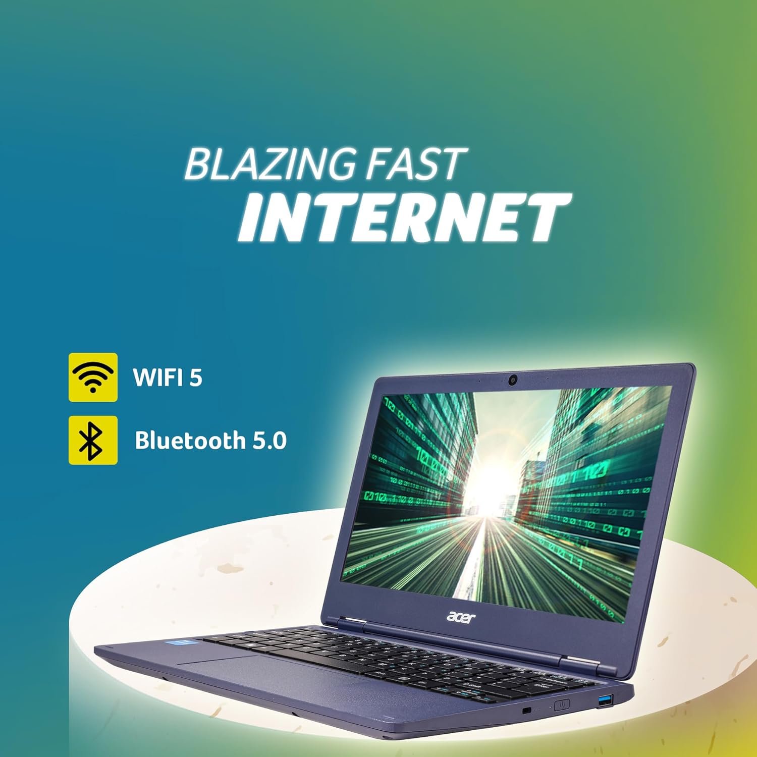 71x8qejbyhl. sl1500 acer One 11, Intel Celeron N4500, 8 GB RAM, 256 GB SSD, Anti Glare HD 11.6/29.64 cm, Windows 11 Home, Deep Blue, 1.1 KG, Z8-284 Laptop